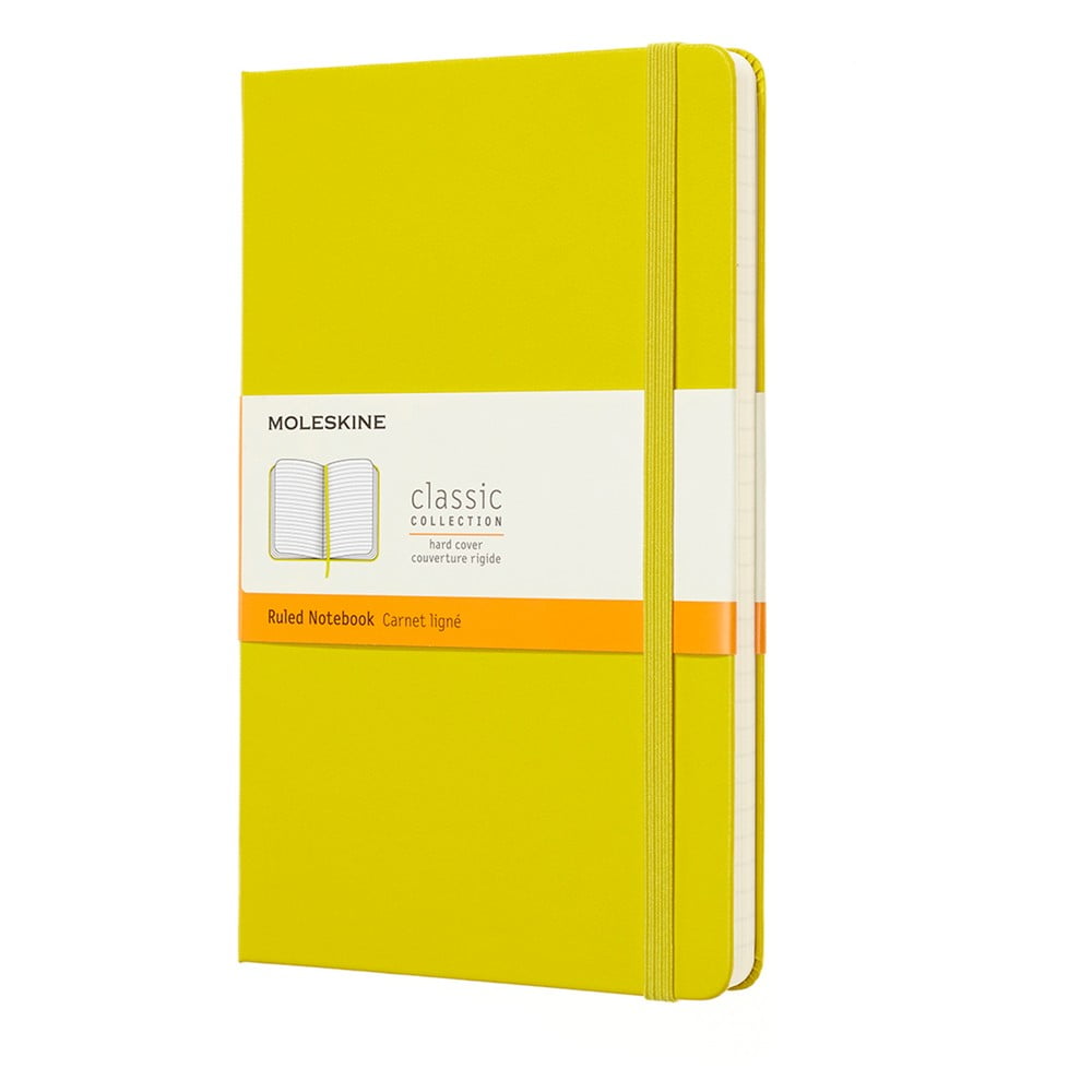 E-shop Žltý linajkový zápisník v pevnej väzbe Moleskine, 192 strán