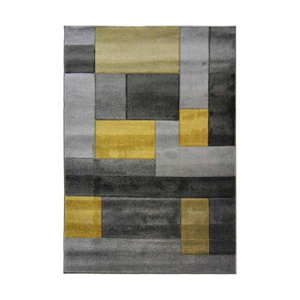 Sivo-žltý koberec Flair Rugs Cosmos, 120 × 170 cm