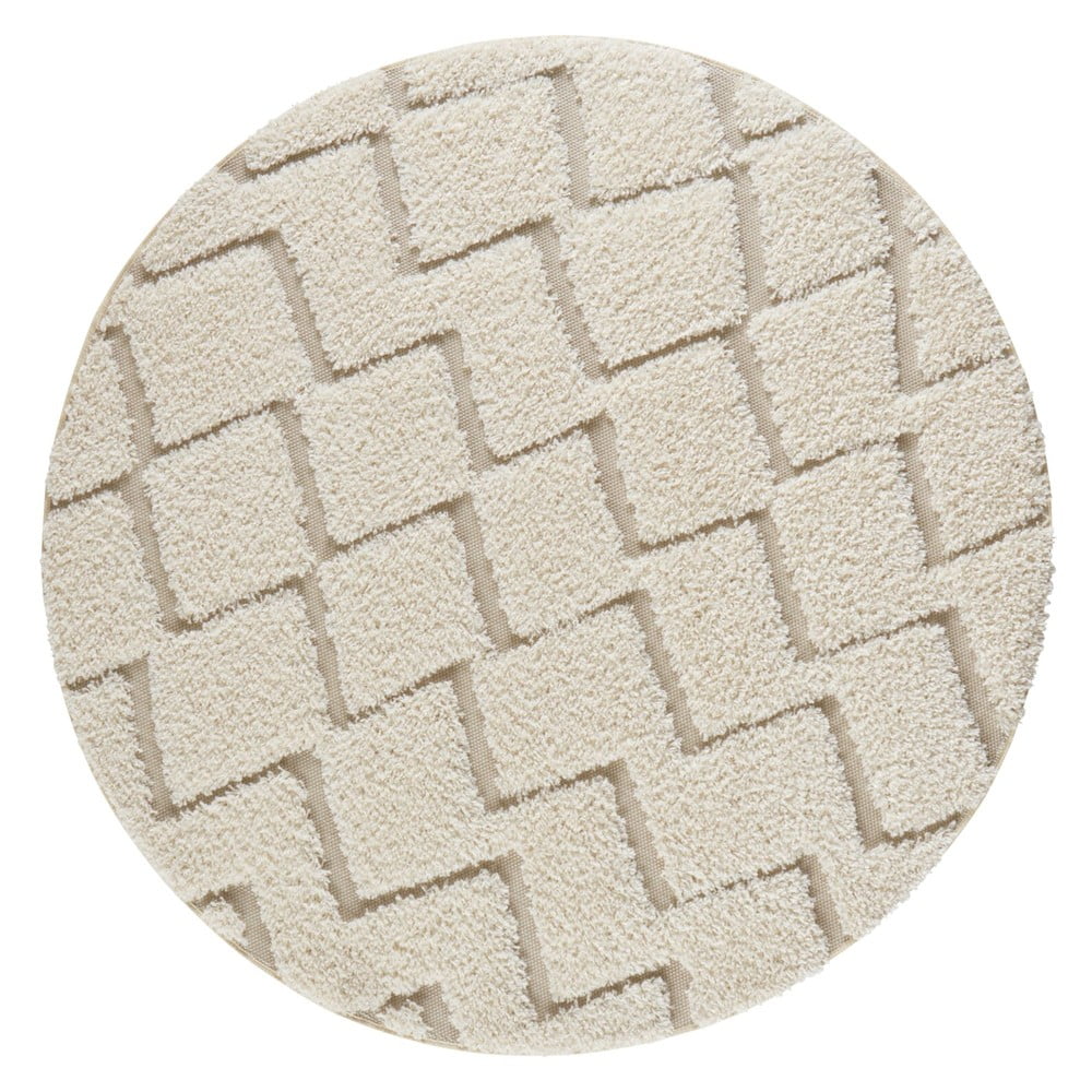 E-shop Krémovobiely koberec Mint Rugs Handira, ⌀ 160 cm