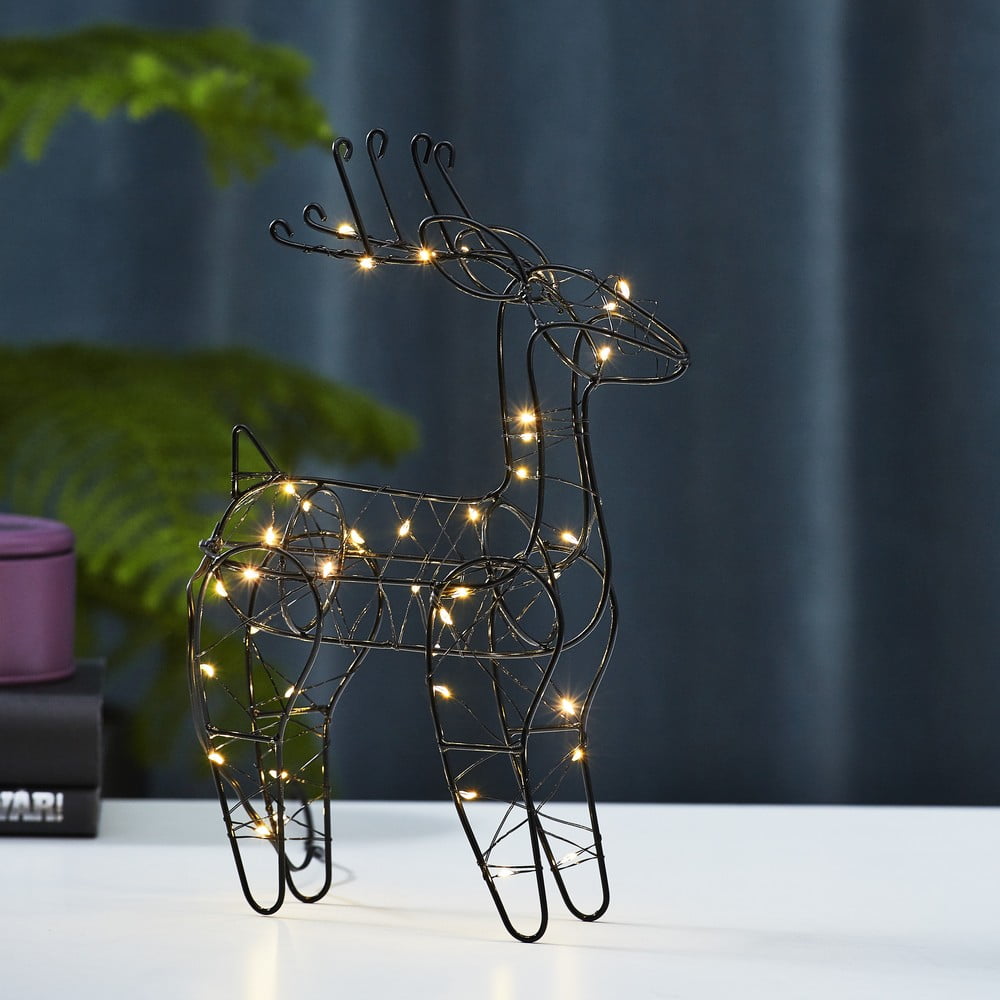 E-shop Čierna vianočná svetelná dekorácia Indy - Star Trading