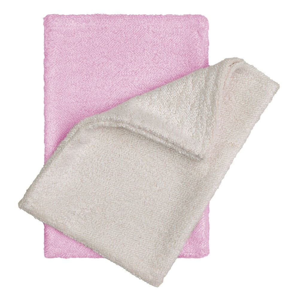 E-shop Súprava 2 bambusových detských uteráčikov v béžovej a ružovej farbe T-TOMI