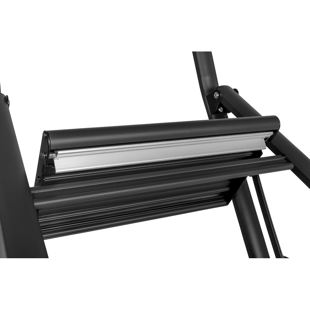E-shop Čierne schodíky Wenko Compact, výška 114,5 cm