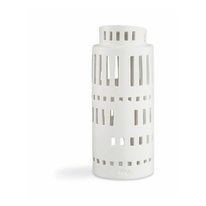 Biely keramický svietnik Kähler Design Urbania Lighthouse Tower