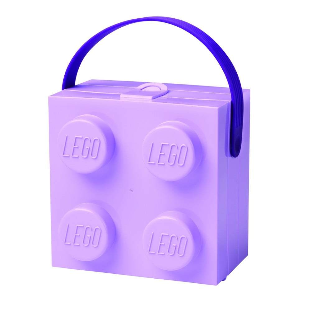 Obrázok Fialový úložný box s rukoväťou LEGO®