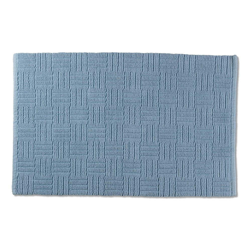 E-shop Modrá bavlnená kúpeľňová predložka Kela Leana, 50 x 80 cm