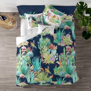 Bavlnená obliečka na paplón na dvojlôžko Happy Friday Cactus, 220 × 240 cm