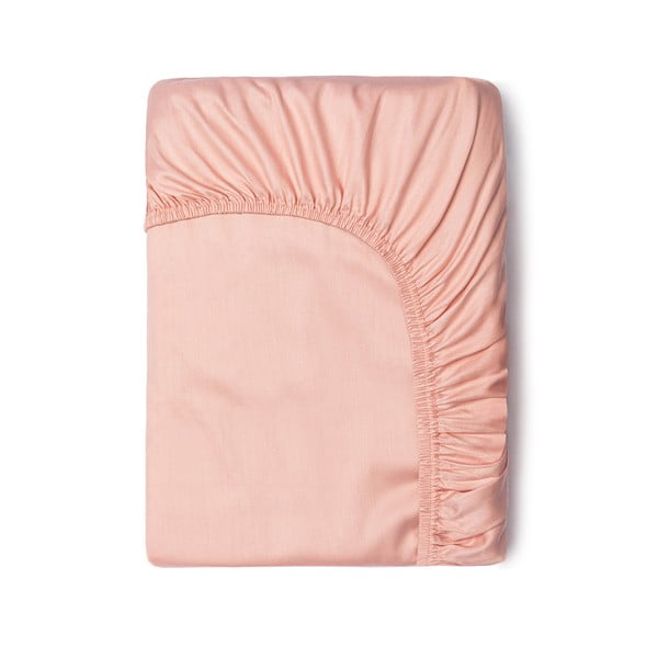 Ružová elastická plachta z bavlneného saténu HIP, 140 x 200 cm