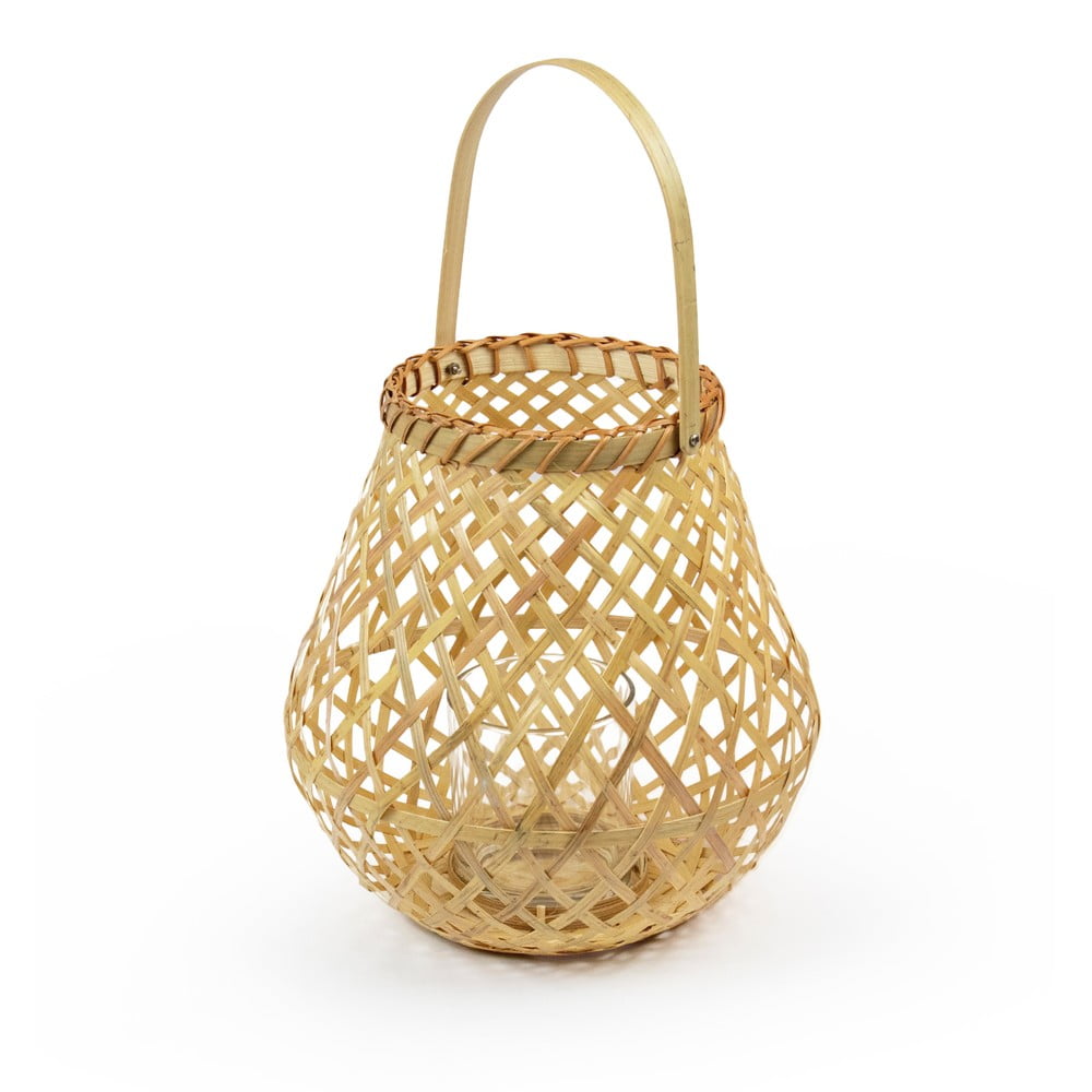 E-shop Bambusový lampáš Compactor Bamboo Lantern, ⌀ 25 cm