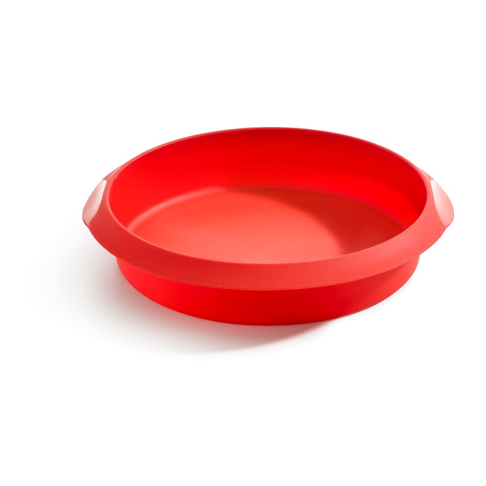 E-shop Červená silikónová forma na pečenie Lékué, ⌀ 20 cm