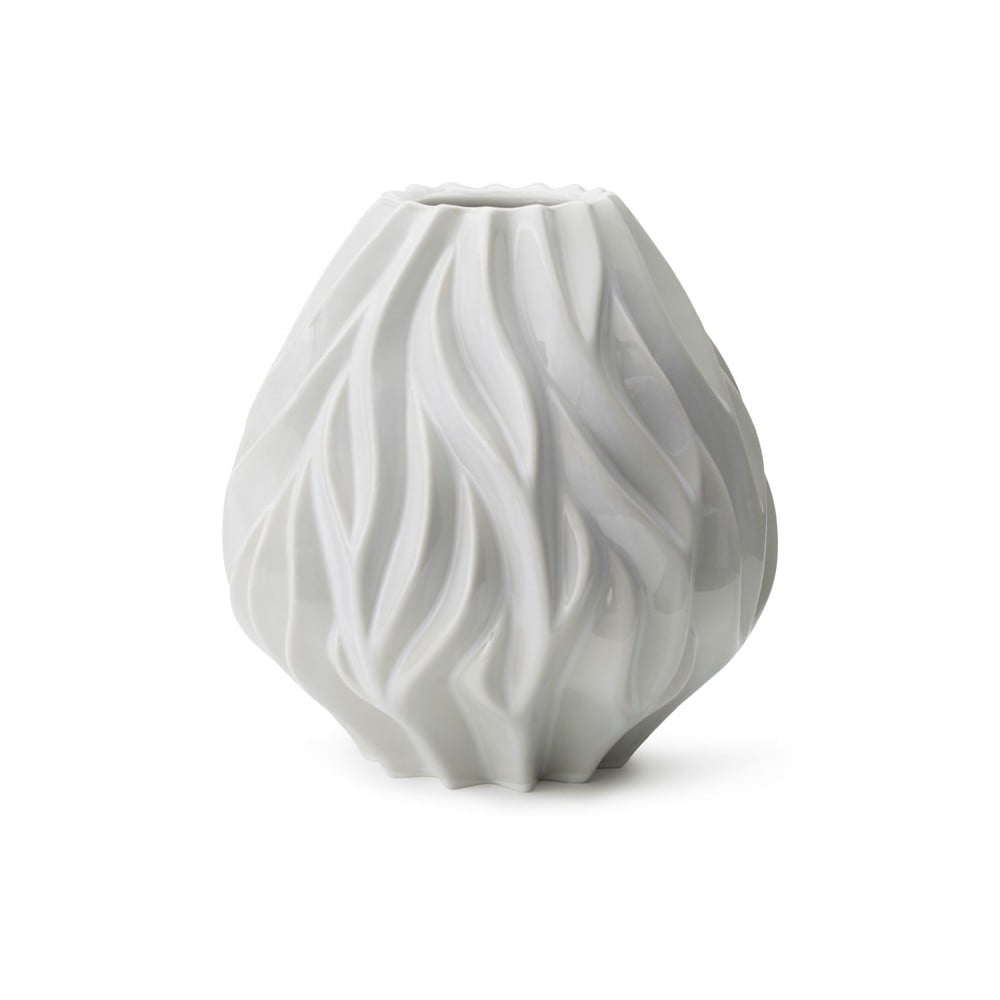 E-shop Biela porcelánová váza Morsø Flame, výška 23 cm