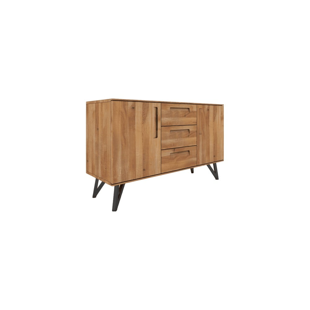 E-shop Vysoká komoda z dubového dreva 182x100 cm Golo - The Beds