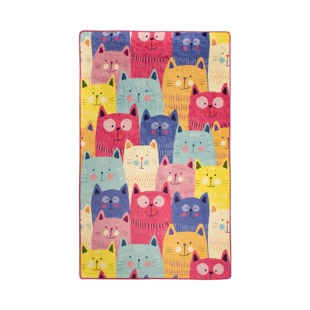 E-shop Detský koberec Cats, 100 × 160 cm