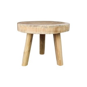 Príručný drevený stolík HSM collection Munggur, ⌀ 45 cm