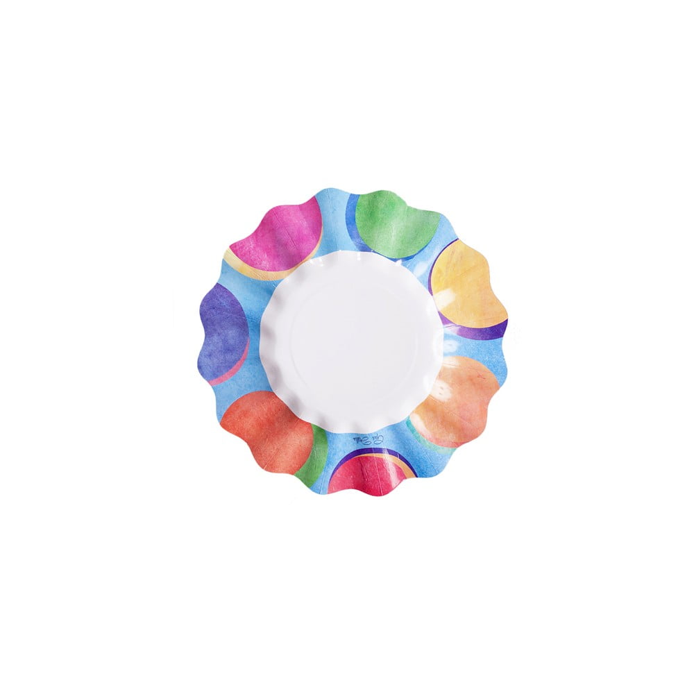 E-shop Sada 10 papierových tanierov GiviItalia Panarea, ⌀ 21 cm