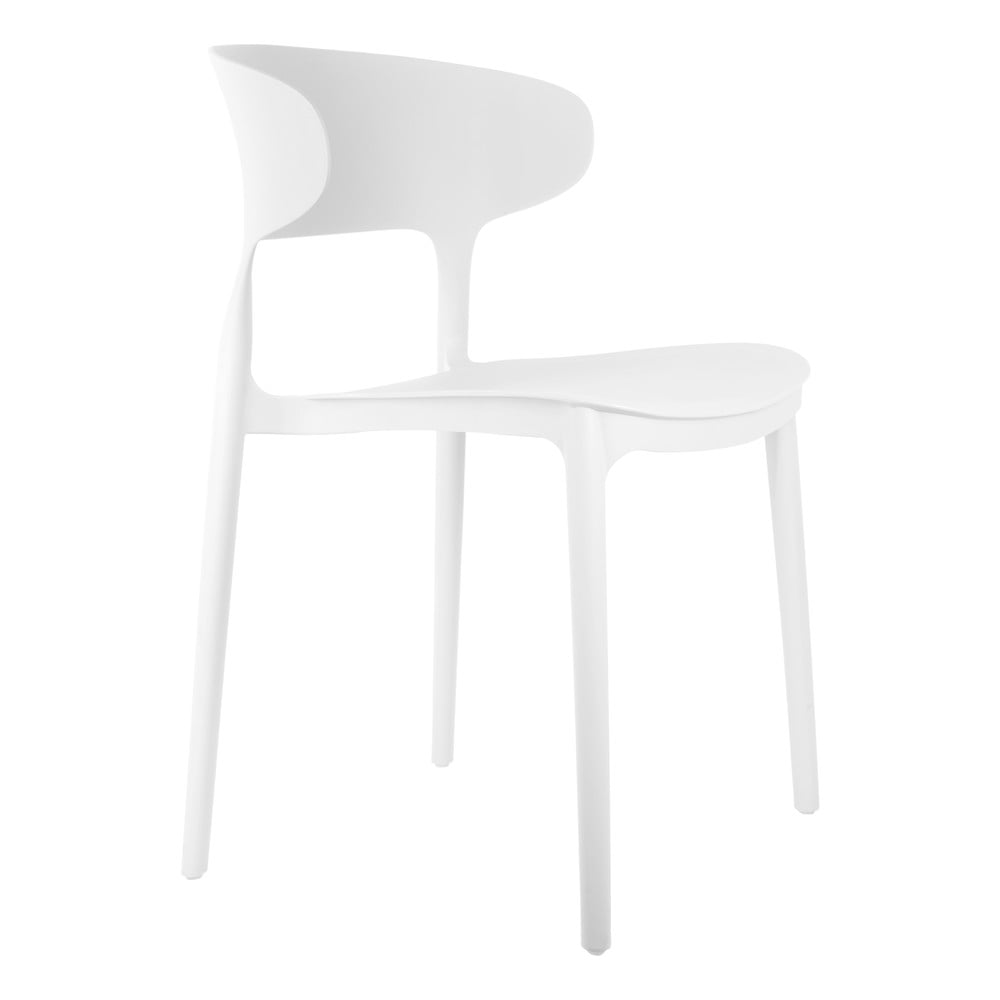 Biele plastové jedálenské stoličky v súprave 4 ks Fain – Leitmotiv