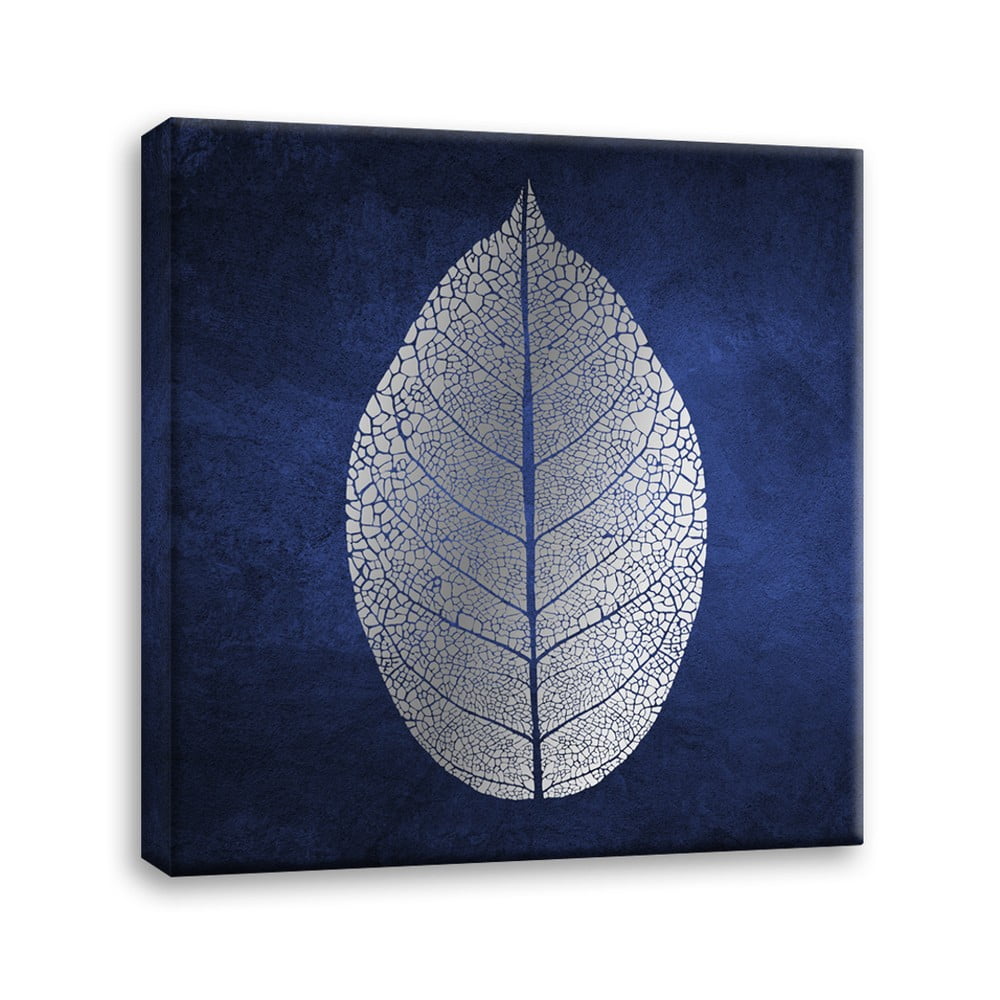 Obrázok Obraz Styler Canvas Silver Uno White Leaf, 60 × 60 cm