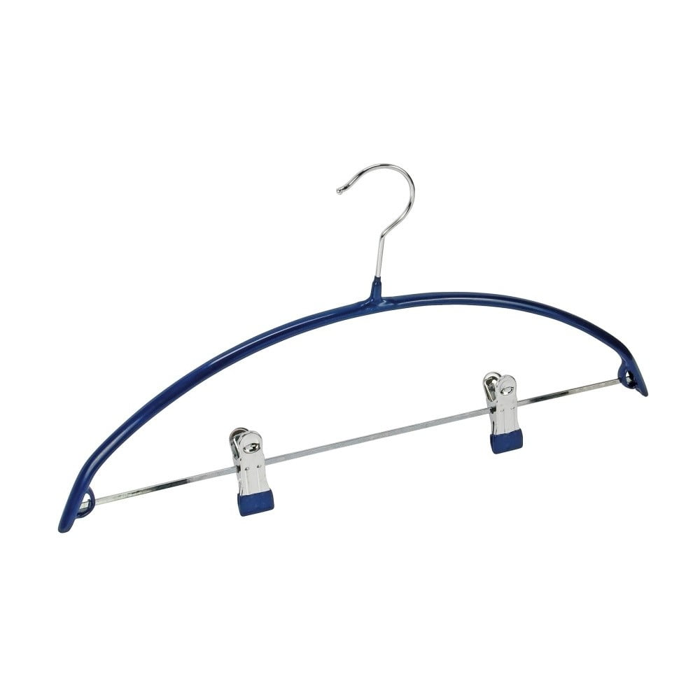 E-shop Modrý protišmykový vešiak na oblečenie s klipsami Wenko Hanger Compact