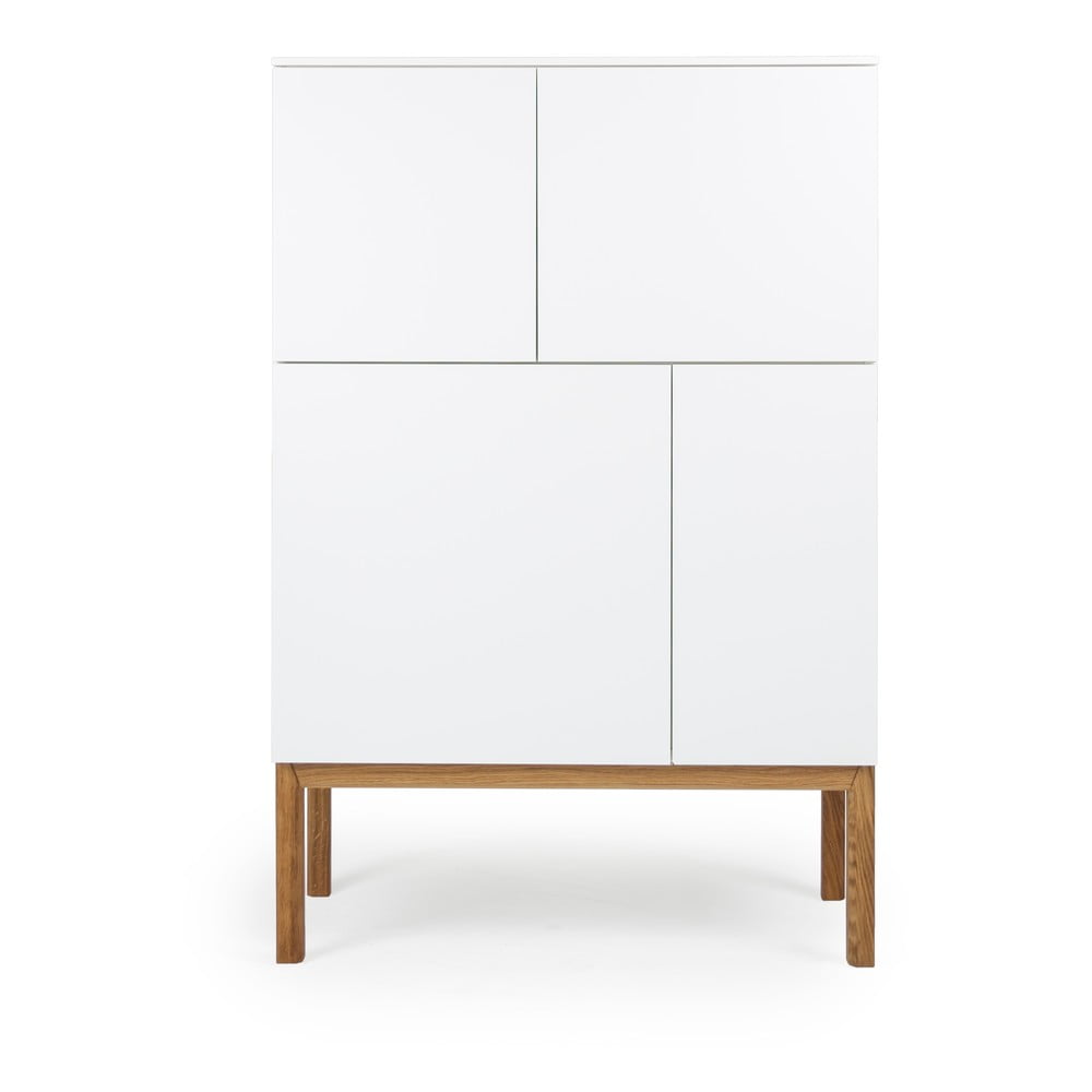 E-shop Biela štvordverová skrinka Tenzo Patch, 92 x 138 cm