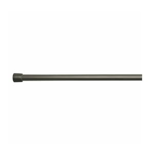 Čierna tyč na sprchový záves s nastaviteľnou dĺžkou InterDesign Rod, 127 - 221 cm