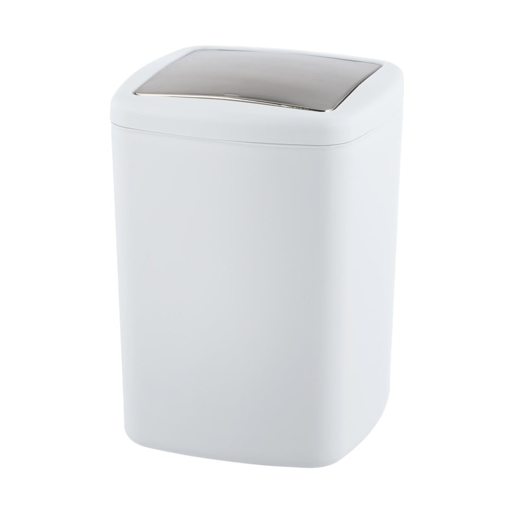E-shop Biely odpadkový kôš Wenko Barcelona L, výška 28,5 cm