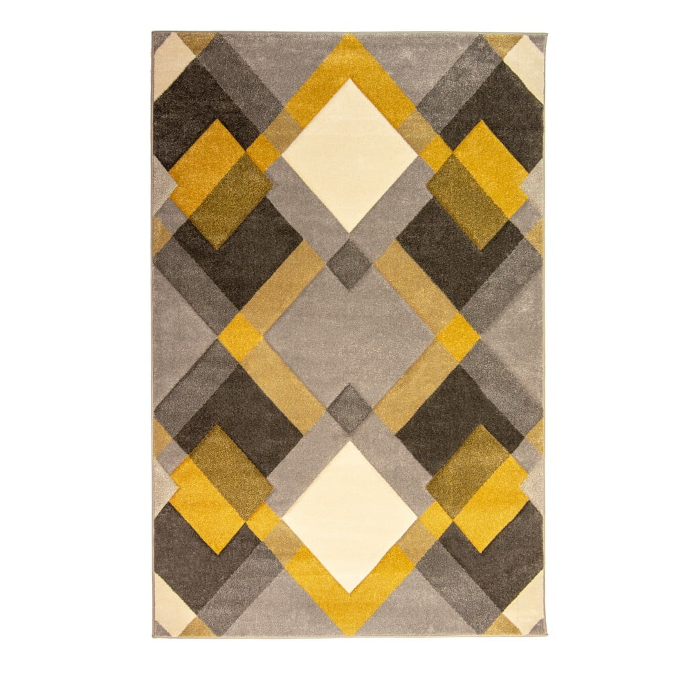 Sivo-žltý koberec Flair Rugs Nimbus, 160 × 230 cm