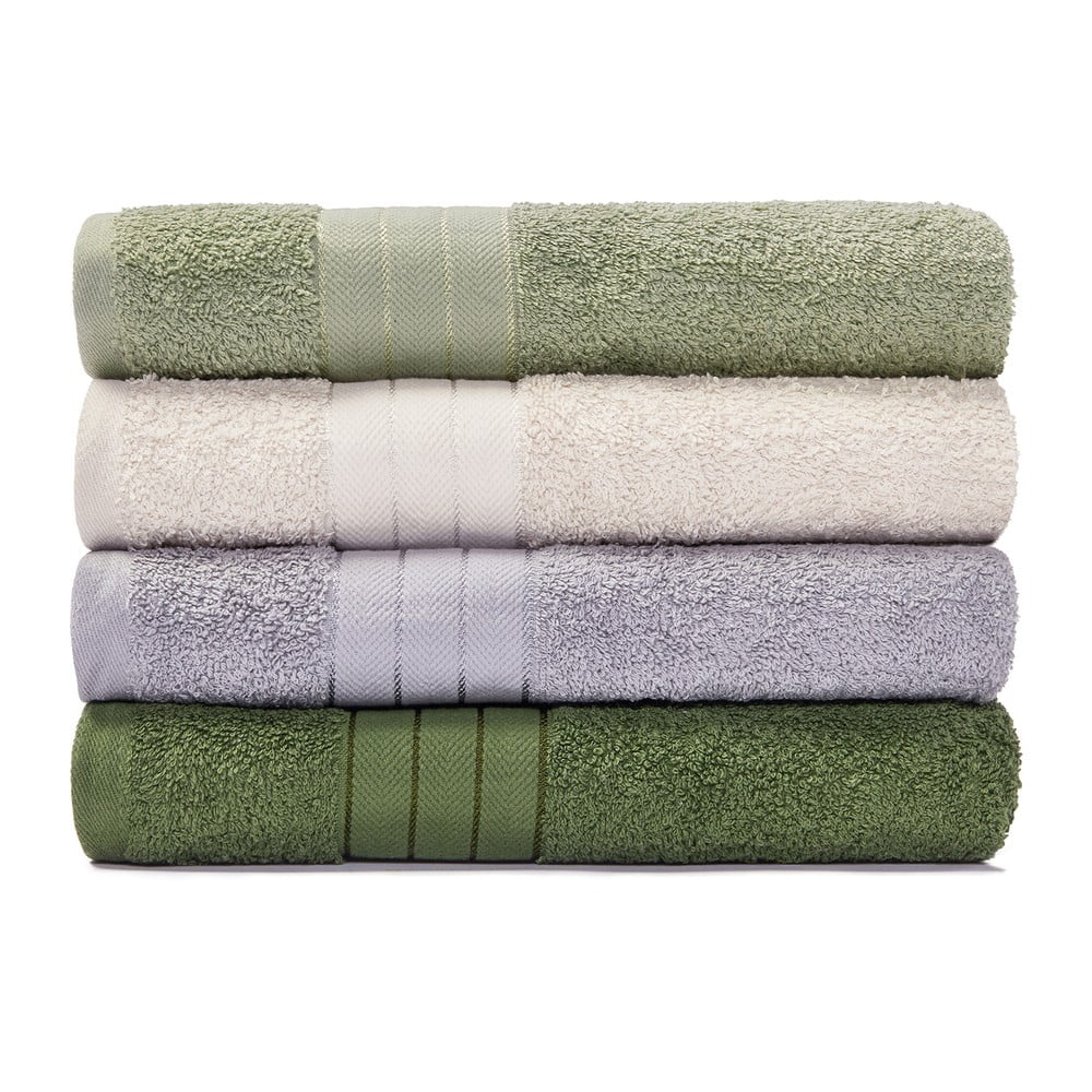 E-shop Súprava 4 bavlnených uterákov Bonami Selection Firenze, 50 x 100 cm