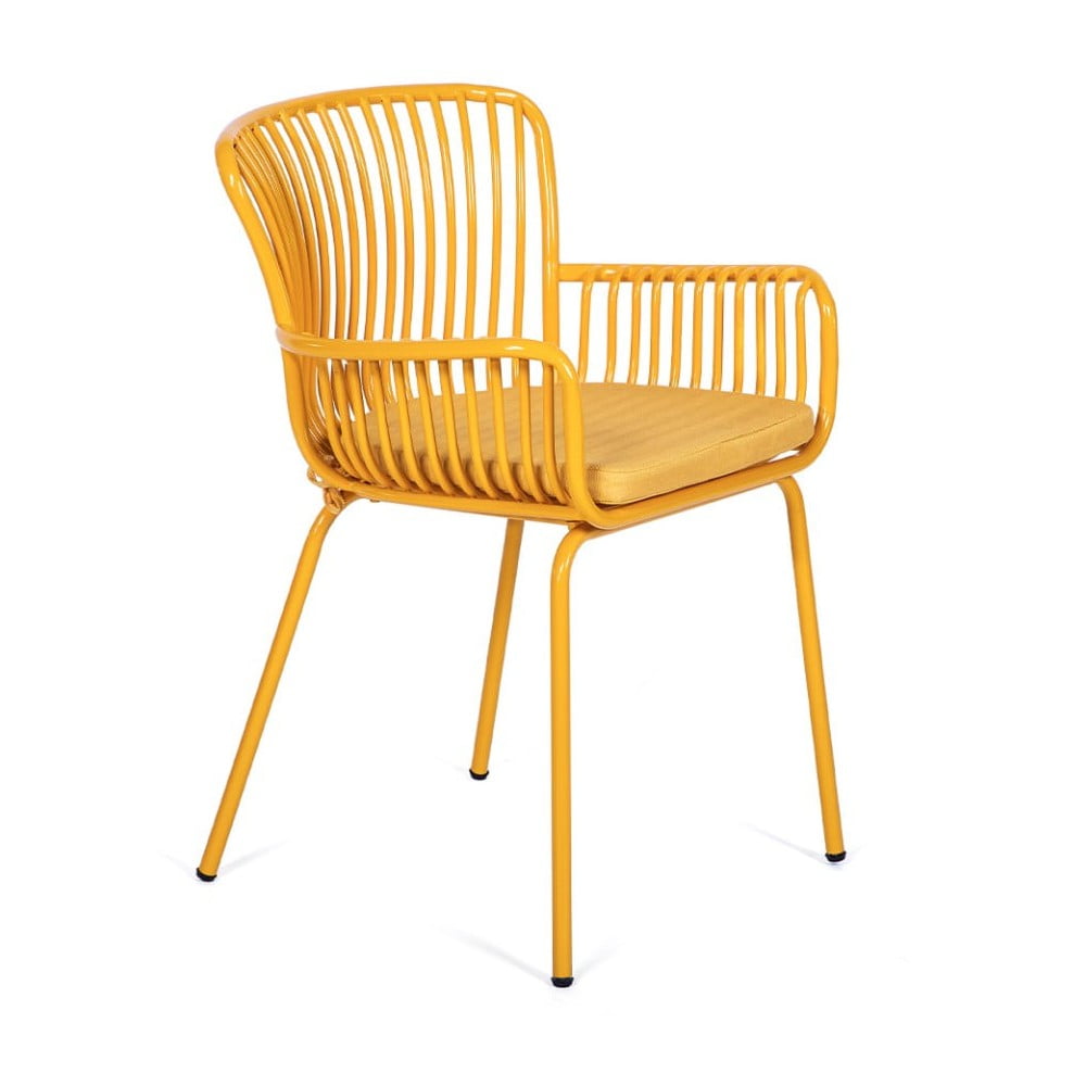 E-shop Súprava 2 žltých záhradných stoličiek Bonami Selection Elia
