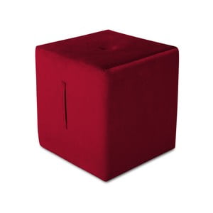 Červený puf Mazzini Sofas Margaret, 40 × 45 cm