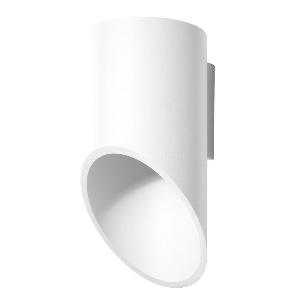 E-shop Biele nástenné svietidlo Nice Lamps Nixon, dĺžka 20 cm