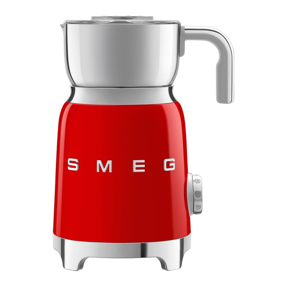 Červený elektrický šľahač mlieka Retro Style – SMEG