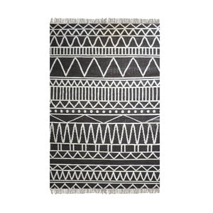 Ručne vyrábaný koberec The Rug Republic Canton Charcoal Ivory, 160 × 230 cm