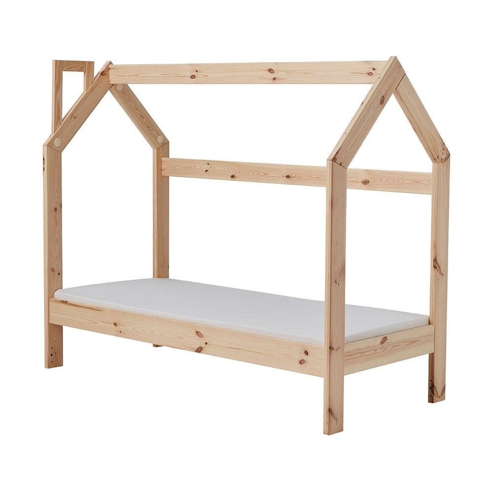 E-shop Detská drevená domčeková posteľ Pinio House, 160 × 70 cm