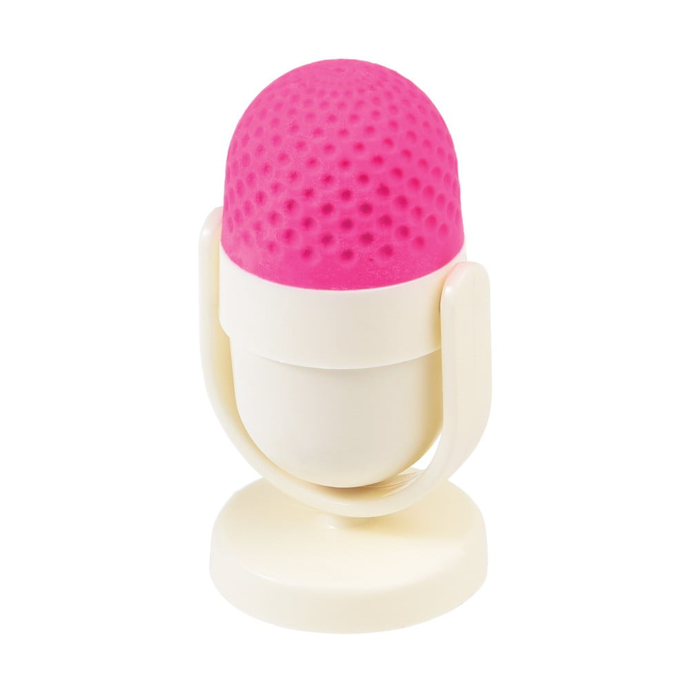 E-shop Ružovo-biela guma na gumovanie so strúhadlom Rex London Microphone, ⌀ 4 cm