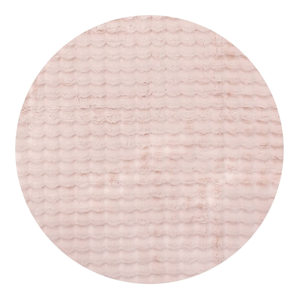 Ružový prateľný okrúhly koberec ø 80 cm Bubble Pink – Mila Home