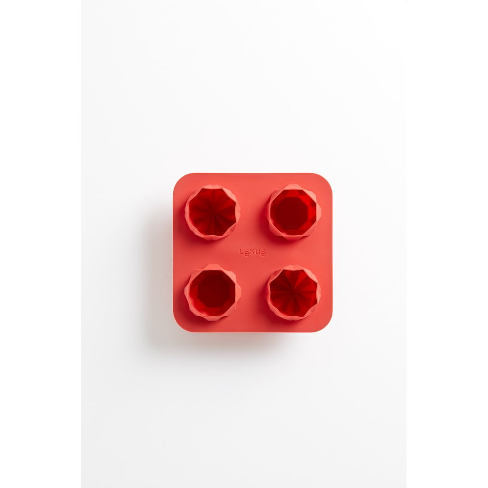 E-shop Červená silikónová forma na pečenie Lékué Fortune Origami