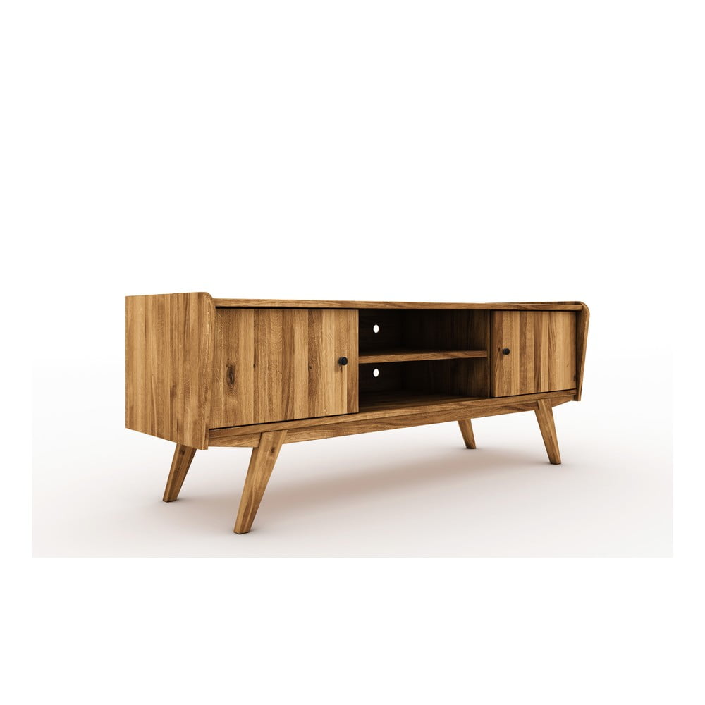 E-shop TV stolík z dubového dreva 160x61 cm Retro - The Beds