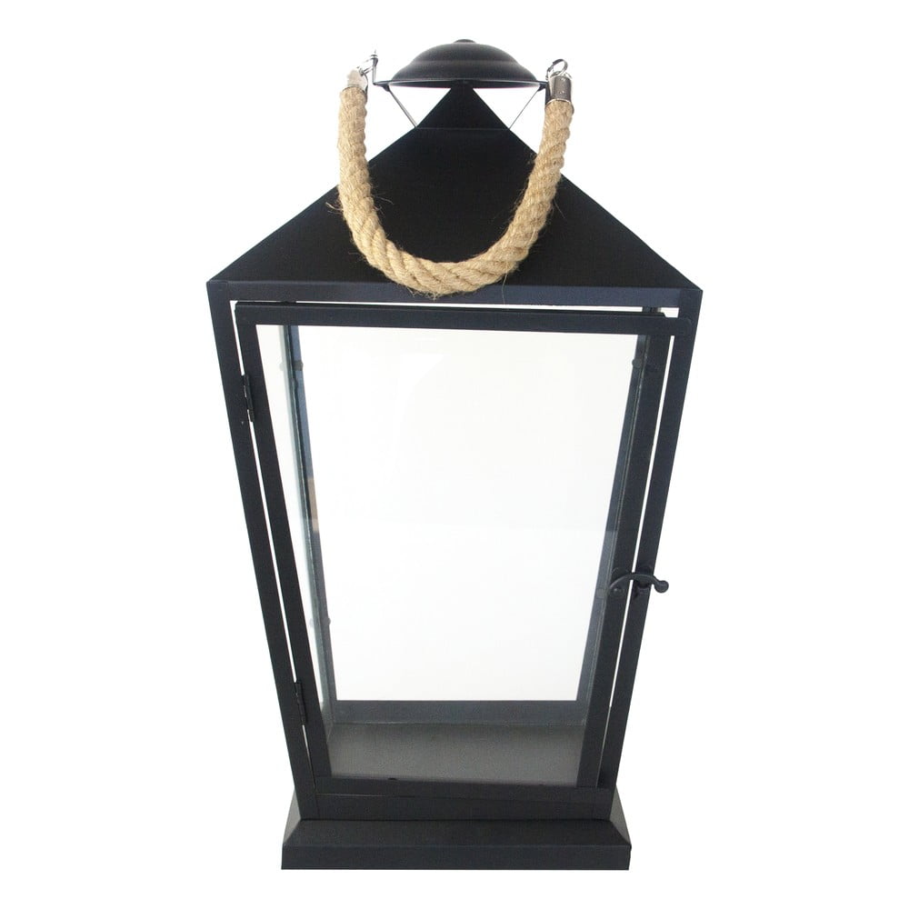 E-shop Čierny lampáš Esschert Design Classical, výška 45,6 cm