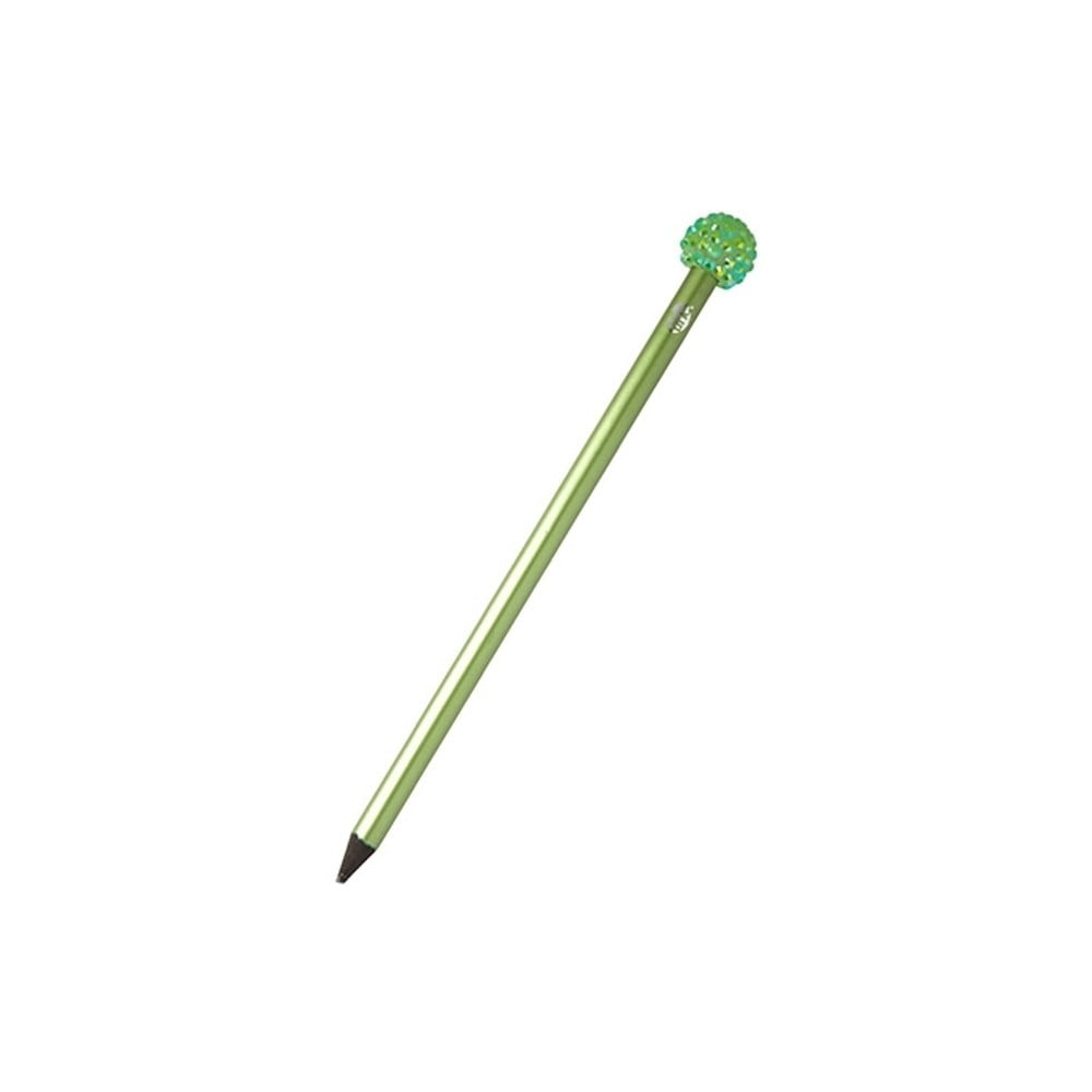 Zelená ceruzka s trblietavými kamienkami TINC