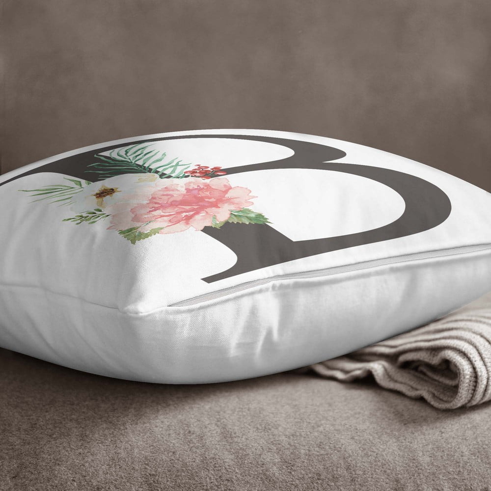 E-shop Obliečka na vankúš Minimalist Cushion Covers Floral Alphabet B, 45 x 45 cm