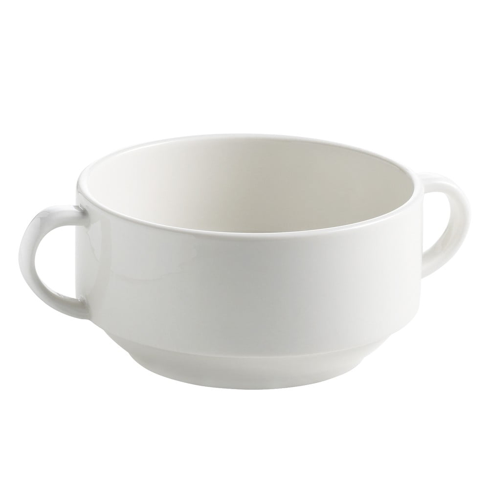 E-shop Biela porcelánová miska na polievku Maxwell & Williams Basic