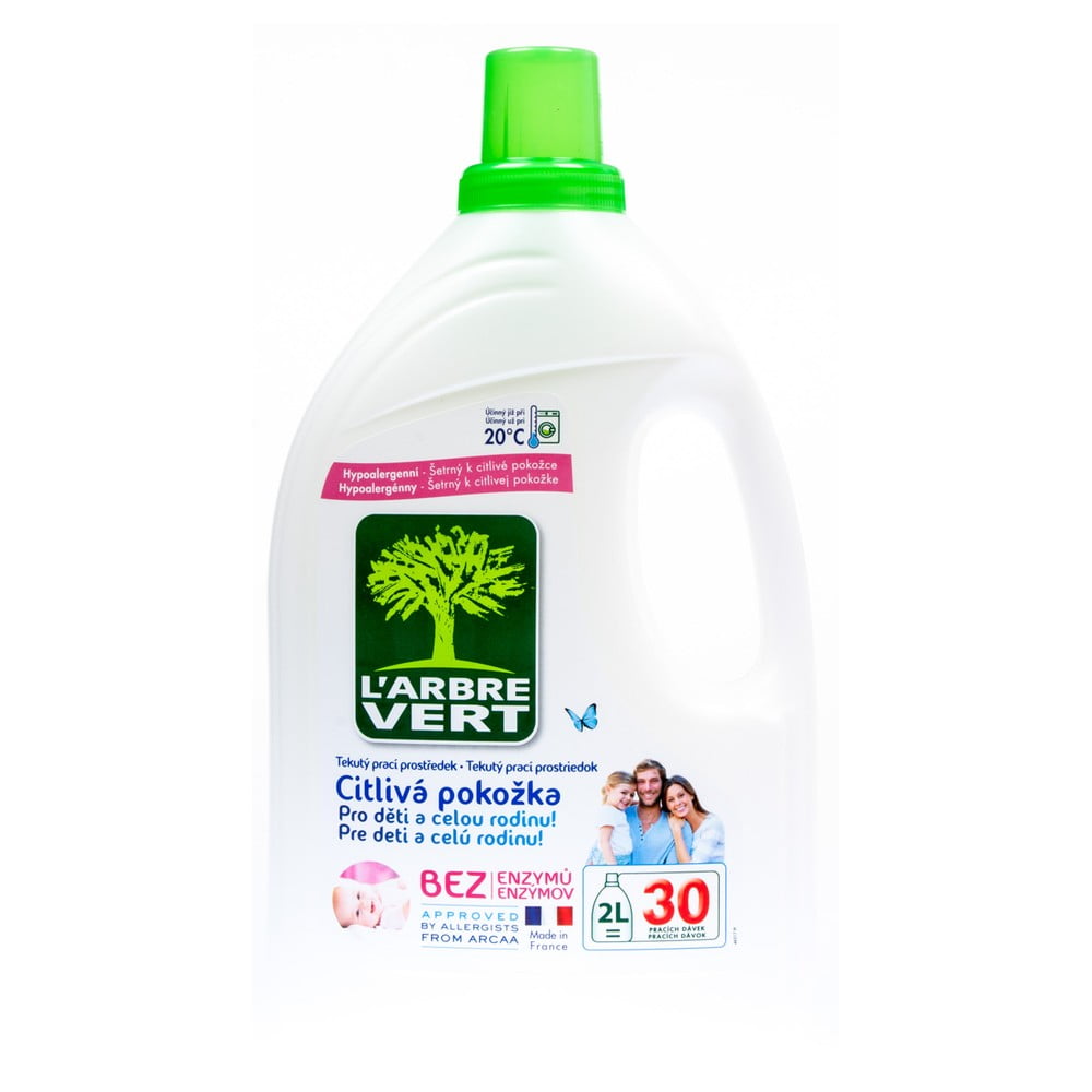 E-shop Ekologický prací gél pre citlivú pokožku, L´Arbre Vert Sensitive, 2 l