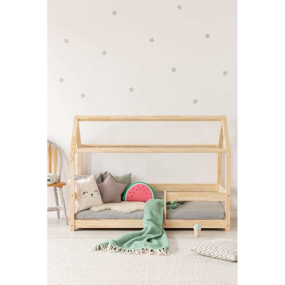 E-shop Domčeková detská posteľ z borovicového dreva 90x190 cm Mila MB - Adeko