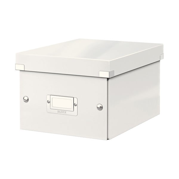 Biela úložná škatuľa Leitz Universal, dĺžka 28 cm