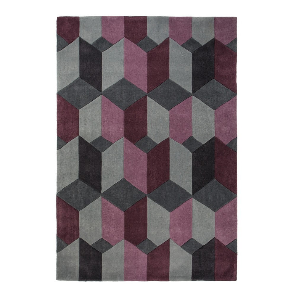 Obrázok Sivo-fialový koberec Flair Rugs Scope Purple, 80 × 150 cm