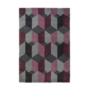 Sivo-fialový koberec Flair Rugs Scope Purple, 80 × 150 cm