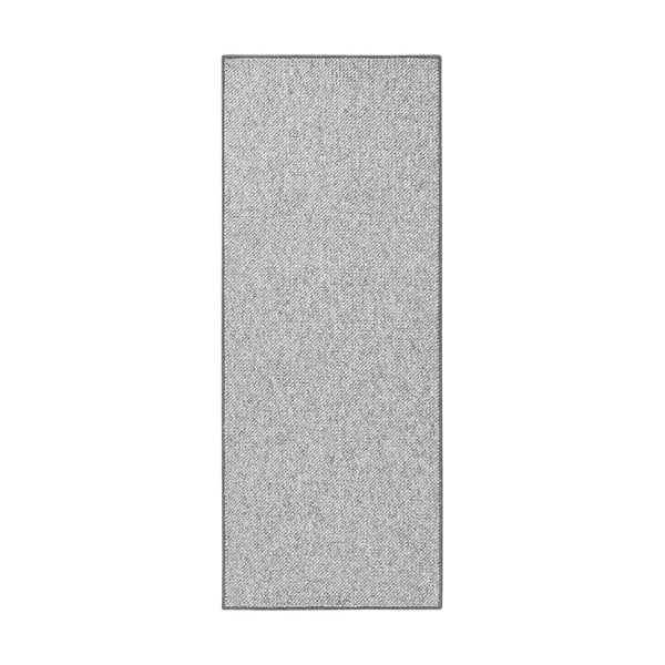 Sivý behúň BT Carpet, 80 x 200 cm