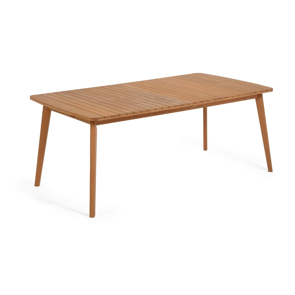 E-shop Záhradný rozkladací jedálenský stôl z eukalyptového dreva Kave Home Hanzel