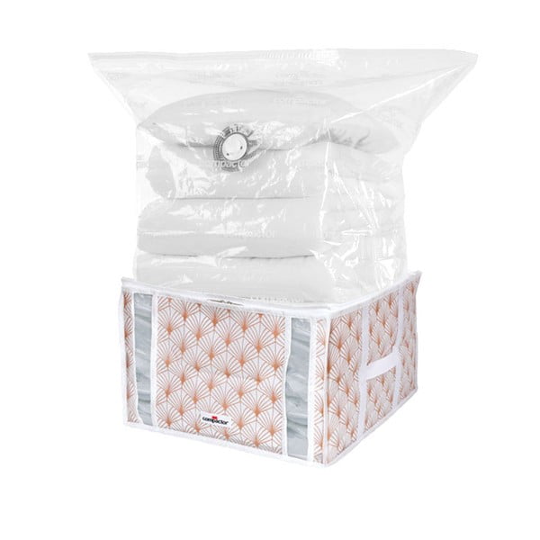 Ružový vakuový úložný box na oblečenie Compactor Signature Blush 3D Vacuum Bag, 125 l