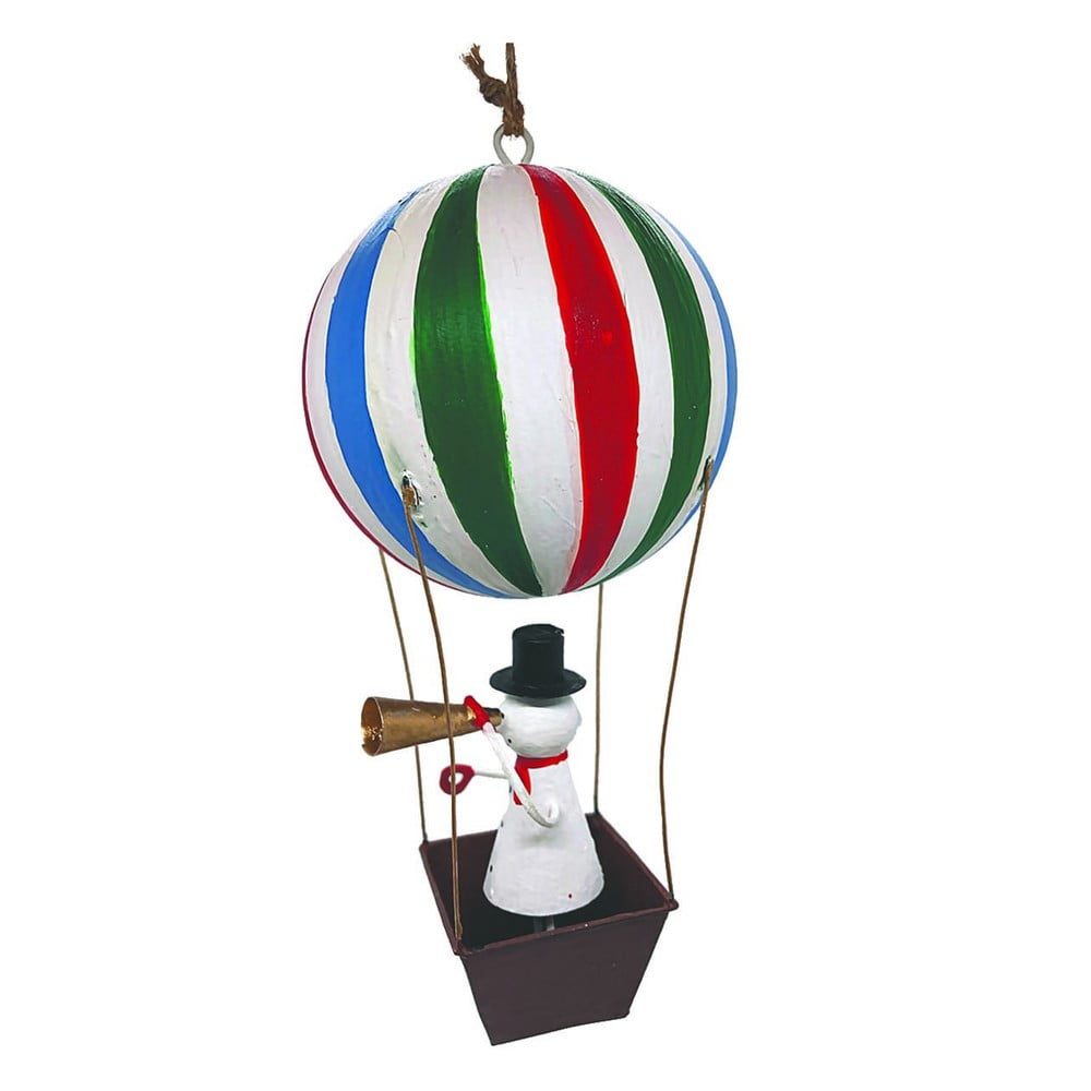 E-shop Závesná vianočná dekorácia Snowman in Airballoon - G-Bork