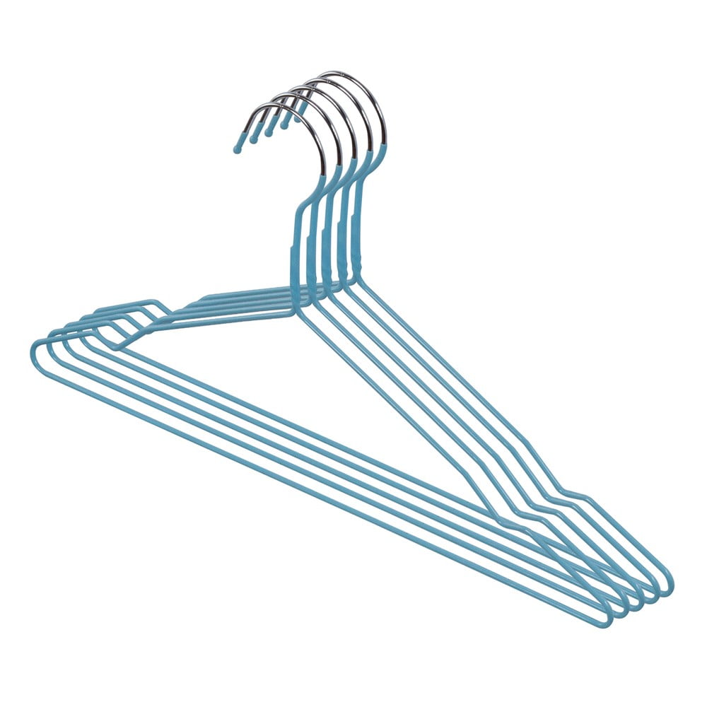 E-shop Súprava 5 modrých vešiakov Domopak Hanger